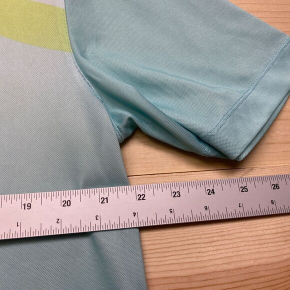 Ping Polo Shirt Large Blue Sensor Cool Performance Golf Tour Modern Fit - Picture 9 of 15